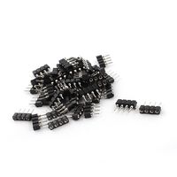 Uxcell a14103000ux0616 14P 4Pin Round Female IC Header Connector Strip 2.54mm Pitch (Pack of 50)