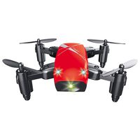 EISHOW S9 Micro Foldable RC Quadcopter Drone RTF 2.4GHz Wireless Remote Control 4CH 6-axis Gyro/Headless Mode/One Key Return / 3D Rollover/Mini Helicopter (Red, Standard Version)
