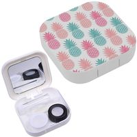 Portable Contact Lens Case Box Travel Kit Mirror + Bottle + Tweezers Container Holder [ Pineapple Your Business ]