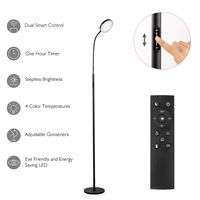 Floor Lamp - JOOFO LED Floor Lamp, Remote & Touch Control & 1 Hour Timer Modern Standing Light,4 Color Temperatures with Stepless Dimmer Torchiere Floor Lamps for Living Room Bedroom Office Reading