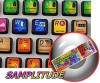SAMPLITUDE KEYBOARD STICKERS FOR DESKTOP, LAPTOP AND NOTEBOOK