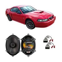 Compatible with Ford Mustang 1999-2004 Front Door Factory Replacement Harmony HA-R68 Speakers New
