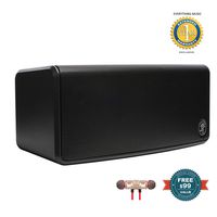 Mackie FreePlay GO Portable Bluetooth Speaker with Bluetooth & 1/8" Aux Inputs, Black includes Free Wireless Earbuds - Stereo Bluetooth In-ear and 1 Year Everything Music Extended Warranty