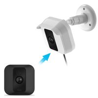MASCARRY Blink XT Home Security Camera Wall Mount Bracket ， Weather Proof 360 Degree Protective Adjustable Indoor and Outdoor Mount Cover Case for Blink XT Camera (White(1 Pack))