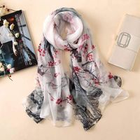 Hqysjin Ladies Silk Scarves Printed Shawl Wild Beach Towel,Eight,175110cm