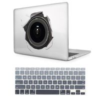 Two L Hard Case for 15-inch MacBook Pro Retina (A1398), Plastic Case for Apple Mac Book (No CD Rom, No Touch Bar) - White Camera
