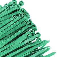 Pro Tie GR11SD100 11.8-Inch Green Standard Duty Color Cable Tie, Green Nylon, 100-Pack