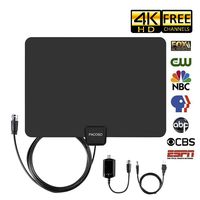HDTV Antenna, Best Indoor Amplified Digital TV Antenna 60-120 Mile Range - Support 4K 1080P, All TV's with 13.2ft Long Coaxial Cable. Powerful Singal Booster