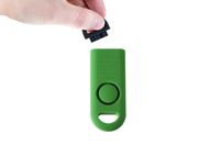 B A S U eAlarm+ with Tripwire Hook, Emergency Personal Alarm, Battery Included, Carabiner Included, Ranger Green