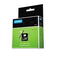 Dymo White Price Tag Label - 0.87amp;quot; Width x 2amp;quot; Length - 400/Roll - 1 Roll - White