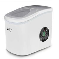 Deco Gear Rapid Electric Party Ice Maker - Compact Top Load 26 Lbs. Per Day Capacity - Great For Hosting Never Run Out Of Ice Again (White)