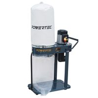 POWERTEC DC1080 Portable Shop Dust Collector with 1 HP Motor | 800 CFM