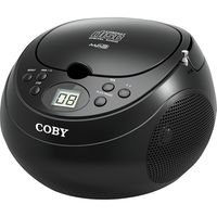 Coby Portable Cd Player & Digital AM/FM Radio Tuner Mega Bass Reflex Stereo Sound System Plus 6ft Aux Cable to Connect Any Ipod, Iphone or Mp3 Digital Audio Player