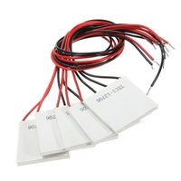Diymore 5pcs TEC1-12706 12V 6A 40MMX40MM Heatsink Thermoelectric Cooler Peltier Plate Module