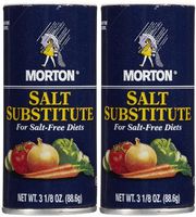 Morton Salt Substitute, 3.12 oz, 2 pk