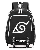 YOYOSHome Luminous Japanese Anime Cosplay Daypack Bookbag Laptop Bag Backpack School Bag with USB Charging Port (Naruto 1)