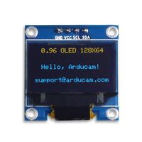 UCTRONICS 0.96 Inch OLED Module 12864 128x64 Yellow Blue SSD1306 Driver I2C Serial Self-Luminous Display Board for Arduino Raspberry PI
