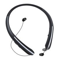 Bluetooth Retractable Headphones, Aidan fly Wireless Earbuds Neckband Headset Sports Noise Cancelling Stereo Earphones with Mic (15 Hrs Playtime, Call Vibrate Alert, Jet Black)