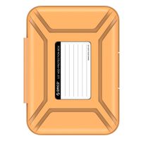 ORICO Hard Drive Case Protective Storage Case for 3.5" HDD Portable, Anti-Static, and Anti-Shock - Orange