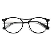 SOJOS Blue Light Blocking Glasses Women Eyeglass Frames TR90 Double Bridge SJ5043 with Black Frame/Anti-Blue Light Lens