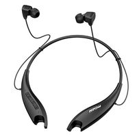 Mpow Jaws Upgraded Gen5 Bluetooth Headphones 18H Playtime, V5.0 Wireless Neckband Headphones, Bluetooth Headset Magnetic Earbuds, Call Vibrate & CVC6.0 Noise Cancelling Mic, Black