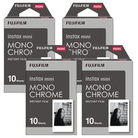 Fujifilm Instax Monchrome Instant Film 4 Pack For Mini 8 Cameras 40 Sheets