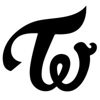 JYP Twice KPop 5.5" Logo Decal Sticker for Laptop Car Window Tablet Skateboard - Black Color