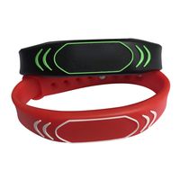 YARONGTECH 13.56mhz MIFARE Classic 4K Wristband RFID Silicone Watch Bracelet (Pack of 2) (Mix Color)