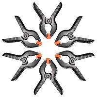 LYLYCTY Spring Clamp |6-Pack| 4 inch Heavy Duty Metal Spring Clips Set Muslin Clamps for Photo Studio Backdrops LW004