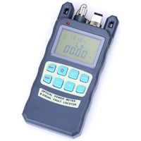 ALL-IN-ONE Fiber Optical Power Meter Fiber Optic Cable Tester -70 to +10dbm and 10mW 10KM Visual Fault Locator Portable Optical Power Meter with SC and FC Connector Fiber Tester