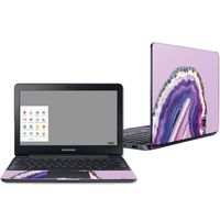 Mightyskins Skin Compatible with Samsung Chromebook 3 11.6" - Purple Agate | Protective, Durable, and Unique Vinyl Decal Wrap Cover | Easy to Apply, Remove, and Change Styles | Made in The USA