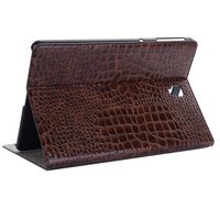 Jennyfly Protection Cover for iPad Air Case,Easy Viewing Slim Fit Duralble PU Leather Book Style Stand Protection Case Hard Cover with Card Slot for 9.7 inch iPad Air - Brown