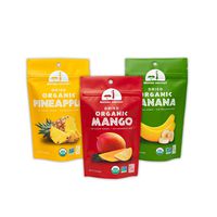 Mavuno Harvest Direct Trade Organic Dried Fruit Variety Pack, Mango, Pineapple, and Banana, 3 Count