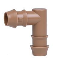 Arfun 20-Pack Drip Irrigation Barbed Elbow Fittings, Fits 1/2", 17mm .600" ID Drip Tubing