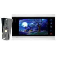 JeaTone New 7 inch Video Doorbell Monitor Intercom With 1200TVL Outdoor Camera IP65 Door Phone Intercom System 1V1