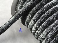 25y Sparkle Glitter Velvet Ribbon Headband Clips Bow 3/8"-(Pick Colour) (A)