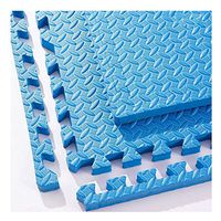 GHHZZQ Foam Puzzle Mat Non-Slip Waterproof Cross Pattern Bedroom Living Room, 4 Colors, Multiple Sizes (Color : Blue, Size : 60x60x1.0cm 10pcs)