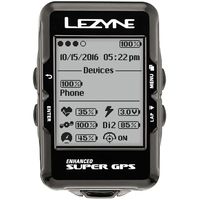 LEZYNE Super Gaps Hrsc Loaded GPS, Black, One Size