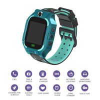 Aoile Kids Smart Watch Phone Kids GPS Tracker Watch with SOS Anti-Lost Alarm Sim Card Slot Touch Screen Alarm Clock Digital Wrist Watch E12 for Boys and Girls Green