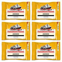 Fisherman's Friend Aniseed Lozenges 25g, (Pack of 6)