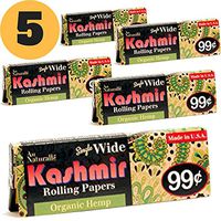 Kashmir 100% Organic Hemp Single Wide Rolling Papers-Made in The USA (3)