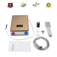 Caredy Tankless Water Heater, Instant Water Heater, 220V 6500W Electric Tankless Water Heater with LED Digital Display Wall Mounted for Home Bathroom Kitchen