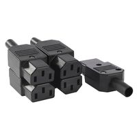 uxcell 5Pcs AC 250V 10A Female 3 Terminals IEC320 C13 Power Adapter Connector