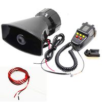 Viping Siren Police Car Siren Horn Speaker Car Shouting Alarm Police Horn with Microphone Amplifier 12V 80W Emergency Sound Amplifier Alarm PA MIC System Kit Alarm Horn Car Horn Truck Motor Yacht ect