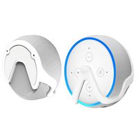 Staron  Pro Outlet Hanger Stand Wall Mount Holder for Echo Dot 3rd Generation, A Space-Saving Solution for Smart Home Speakers, Clever Dot Accessories with Cord Arrangement Hide Messy Wires (White)