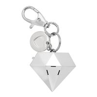 Personal Safety Alarm for Women - Ahh!-larm! Self-Defense Personal Panic 115 Decibel Alarm Keychain for Women with LED Safety Light and Clip, Silver Gemstone