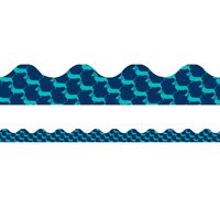 Eureka Multicolor Blue Dog Themed Bulletin Board Trim and Classroom Decoration Strips, 12pcs, 2.25'' x 37''