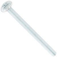 Steel Truss Head Machine Screw, Zinc Plated Finish, Meets ASME B18.6.3, #2 Phillips Drive, #8-32 Thread Size, 2 1/4" Length, Fully Threaded, Imported (Pack of 50)