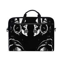 ALAZA Black Galaxy Day of the Dead Skull 15 inch Laptop Case Shoulder Bag Crossbody Briefcase Messenger Sleeve for Women Men Girls Boys with Shoulder Strap Handle, for Her Him