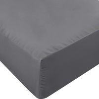 Utopia Bedding Fitted Sheet - Soft Brushed Microfiber - Deep Pockets, Shrinkage and Fade Resistant - Easy Care - 1 Fitted Sheet Only (Twin, Grey)